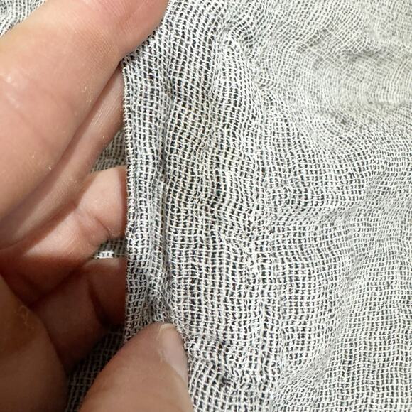 TRANSPARENTE Women Free Size Gray Button Front Blouse Jacket With Hood Oversized - Picture 7 of 7